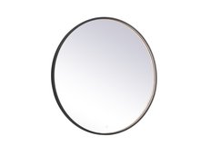 Elegant MRE6039BK - Pier 39 inch LED mirror with adjustable color temperature 3000K/4200K/6400K in black