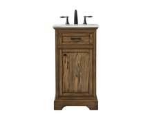 Elegant VF15019DW - 19 inch Single bathroom vanity in driftwood