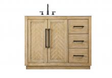 Elegant VF29042LO - 42  inch Single Bathroom Vanity in Linen Oak