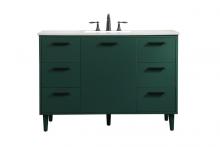 Elegant VF47048MGN - 48 Inch Bathroom Vanity in Green