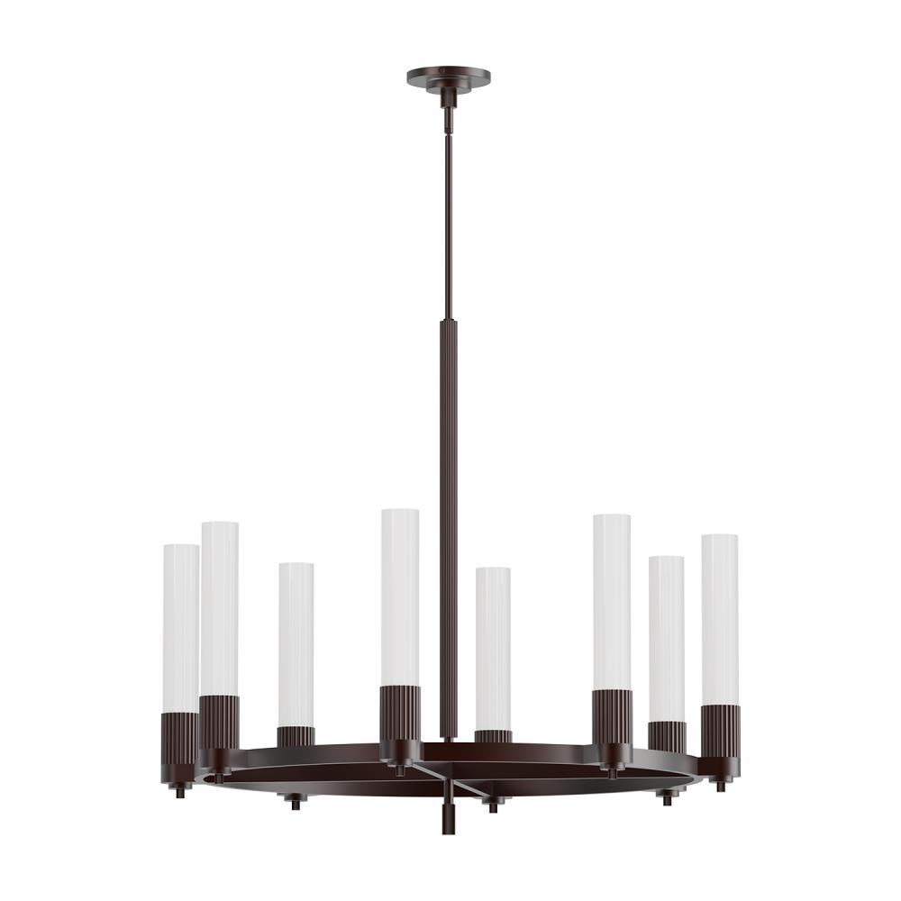 Rue 38-in Warm Bronze 8 Lights Chandeliers