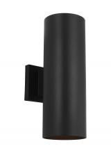 Visual Comfort & Co. Studio Collection SLO1152TXB - Outdoor Cylinders Medium Two Light Wall Lantern