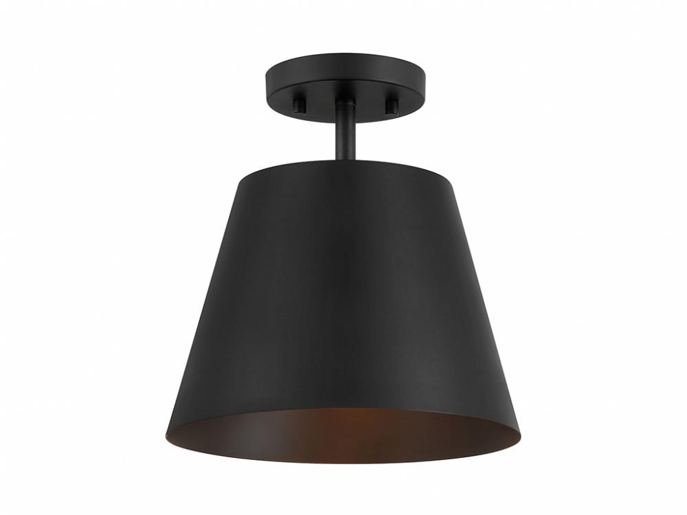 1-Light Ceiling Light in Matte Black