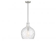 Savoy House Meridian M7053BN - 1-Light Pendant in Brushed Nickel