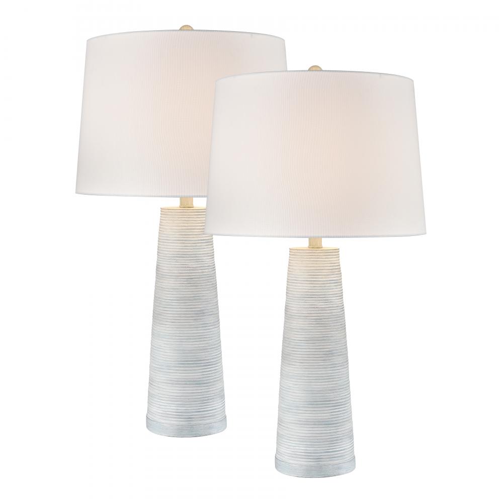 Kent 31'' High 1-Light Table Lamp - Set of 2 Light Blue