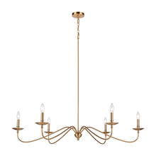 ELK Home 46799/6 - Wellsley 6 Light in Burnished Brass